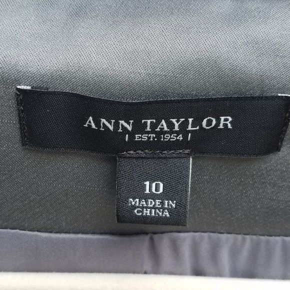Ann Taylor Shiny Gray Jacket size 10 - Picture 2 of 11